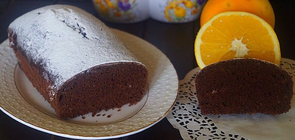 Кекс шоколадный с апельсиновым послевкусием
