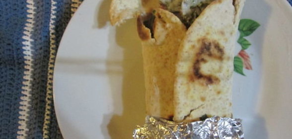 Лепешки (лаваш) с фалафель