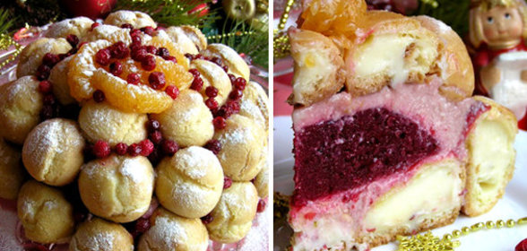 Цукотто (Zuccotto) с профитролями