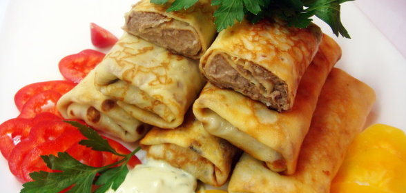 Блинчики Чудо с начинкой из тунца по-царски
