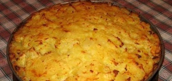 Запеканка из макарон с яблоками