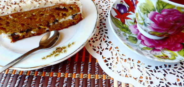 Морковный торт для семейного чаепития