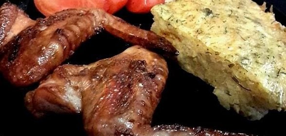 Запеканка из тёртого картофеля с сыром
