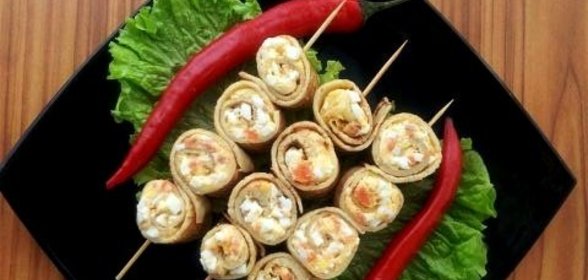 Блинные шашлычки