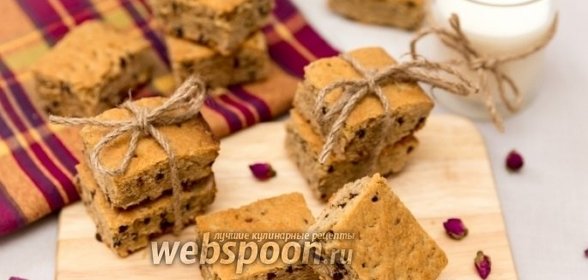 Нарезной арахисовый пирог с орехами и шоколадом