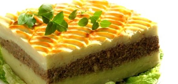 Картофельная запеканка с печенкой