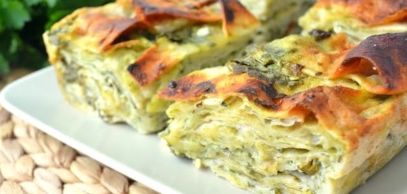 Лазанья из лаваша овощная