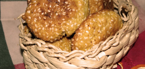 Кукурузное печенье со смородиной