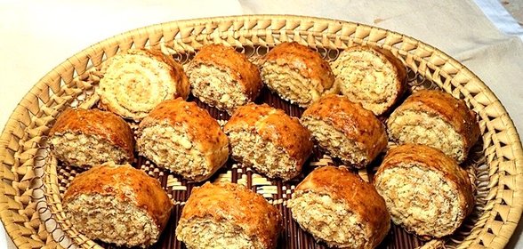 Армянская гата из слоеного теста