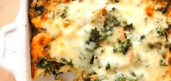 Страта с сыром и шпинатом