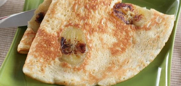 Блины с припеком из банана