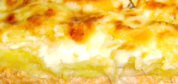 Рыбная запеканка с сыром