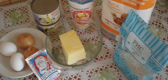 Пирог с рыбными консервами