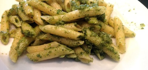 Пенне с тыквенно-базиликовым песто