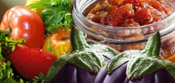 Салат из баклажанов перца помидоров на зиму