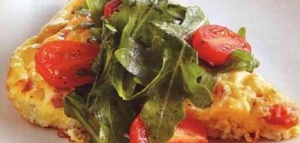 Фриттата со сливочным сыром и ветчиной