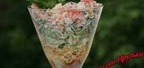 Манный пирог под стеклом