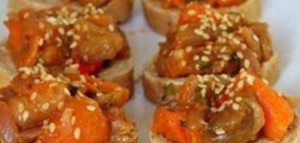 Икра из печеных баклажан с абрикосами