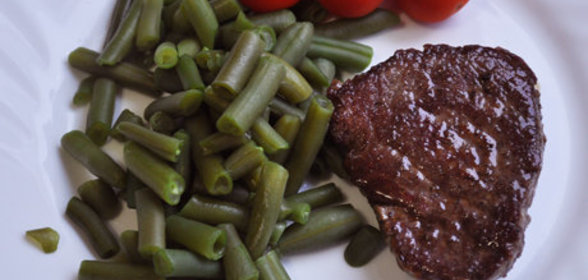 Медальоны с зеленой фасолью