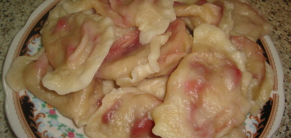 вареники с клубникой