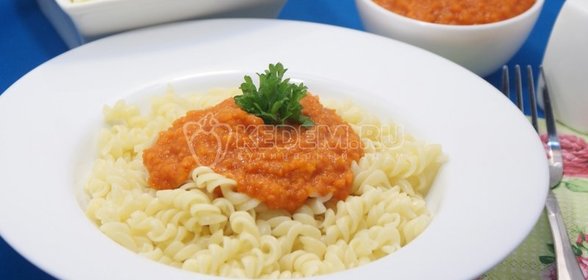 Овощной соус с томатами к пасте