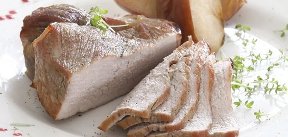 Праздничный окорок в яблочном маринаде