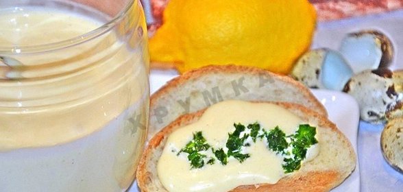 Домашний майонез на перепелиных яйцах