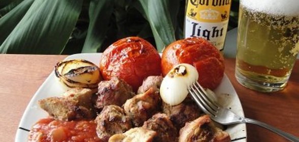 Шашлык в йогуртово-шафранновом маринаде !