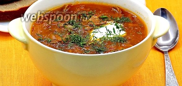 Щи из квашеной капусты с грибами