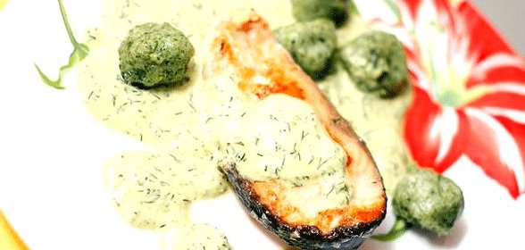 Зеленый сливочный соус