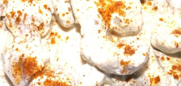 Куриные желудки в сметане