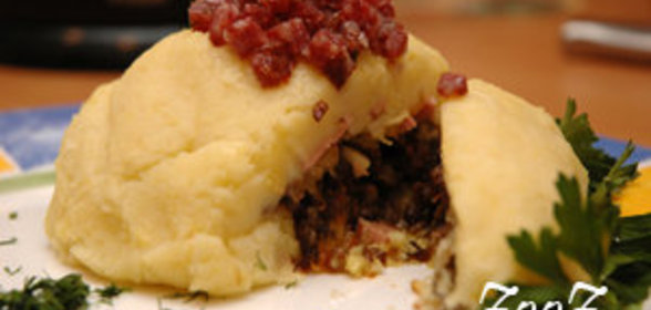 Картофельная горка с сюрпризом