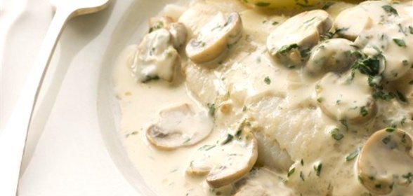 Соус лимонный с грибами и каперсами