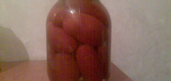 помидорки с чесночком