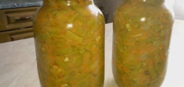 Салат из стручковой фасоли на зиму