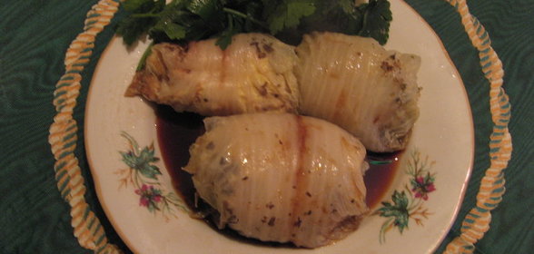 Рулетики с креветкамиНежные