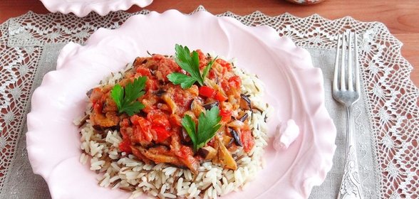Рис Акватика Мix с овощами со сливками