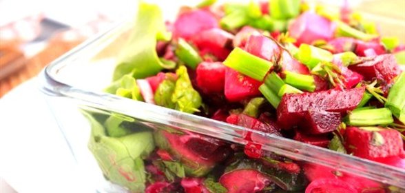 Винегрет с консервированным мясом