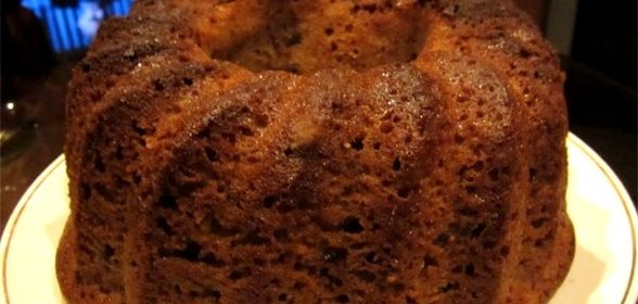 Кекс на кефире с вареньем