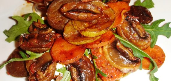 Овощи-гриль в маринаде