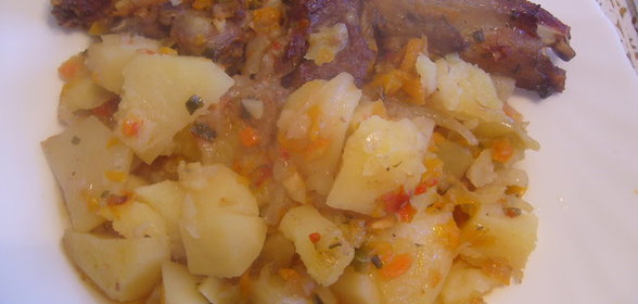 бараньи рёбрышки в горшочке