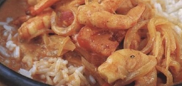 Креветки карри