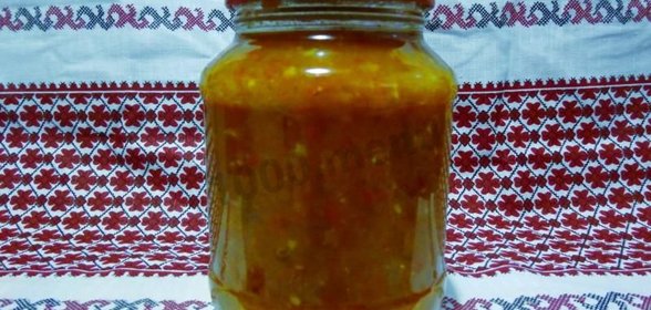 Икра из болгарского перца на зиму
