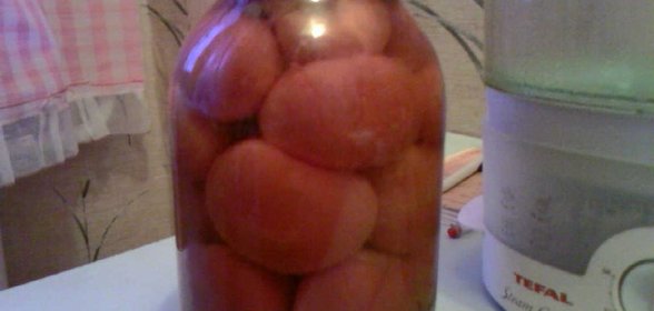 помидоры с чесноком (без уксуса)