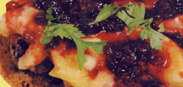 Куриная печень с яблоками