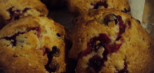Клюквенные кексы