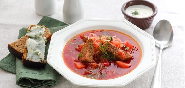 Борщ с квашеной капустой