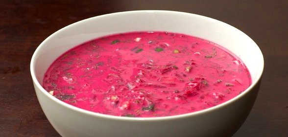 Литовский холодный борщ