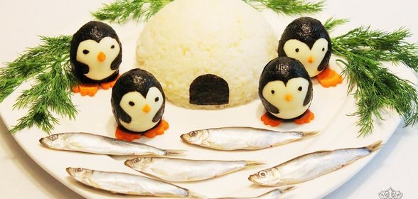Рис Иглу с пингвинами за 15 минут