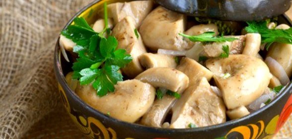 Маринованные грибы портобелло